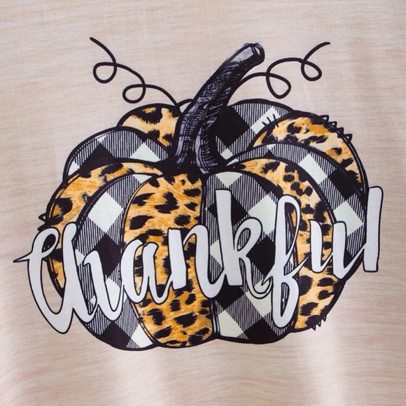 Thanksgiving Fall Pumpkin Graphic Top & Halloween - Picture 2 of 6